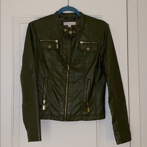 Olive green motor jacket